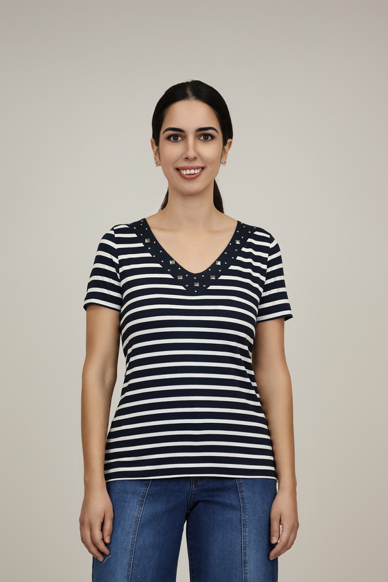 Striped Sailor T-shirt| M47 Modas Benidorm