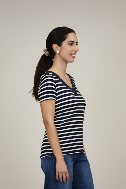 Camisetas de Mujer| Camiseta de Rayas| M47 Modas Benidorm
