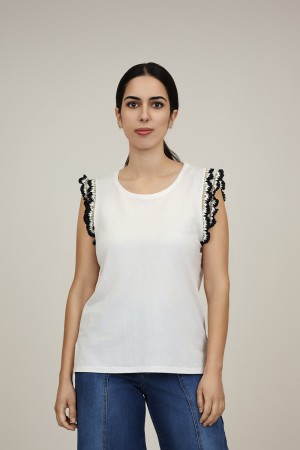 Camiseta Viscosa Eco| Camiseta Blanca| M47 Modas Benidorm