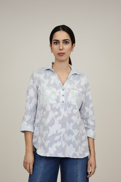 Camisa Blanca| Camisa Perforados| M47 Modas Benidorm