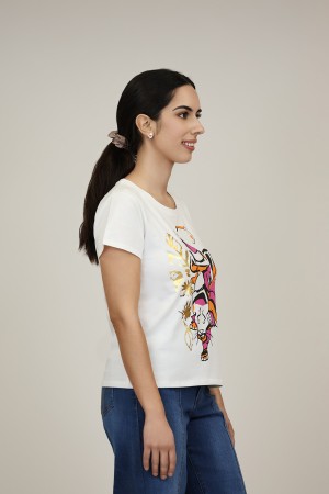 Cotton an organza T- shirt| M47 Modas Benidorm