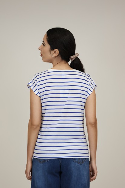 Cotton an organza T- shirt| M47 Modas Benidorm