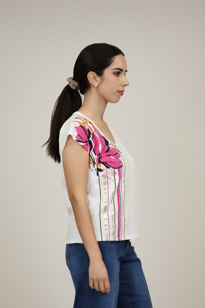 Camiseta Viscosa Eco| Camiseta Blanca| M47 Modas Benidorm