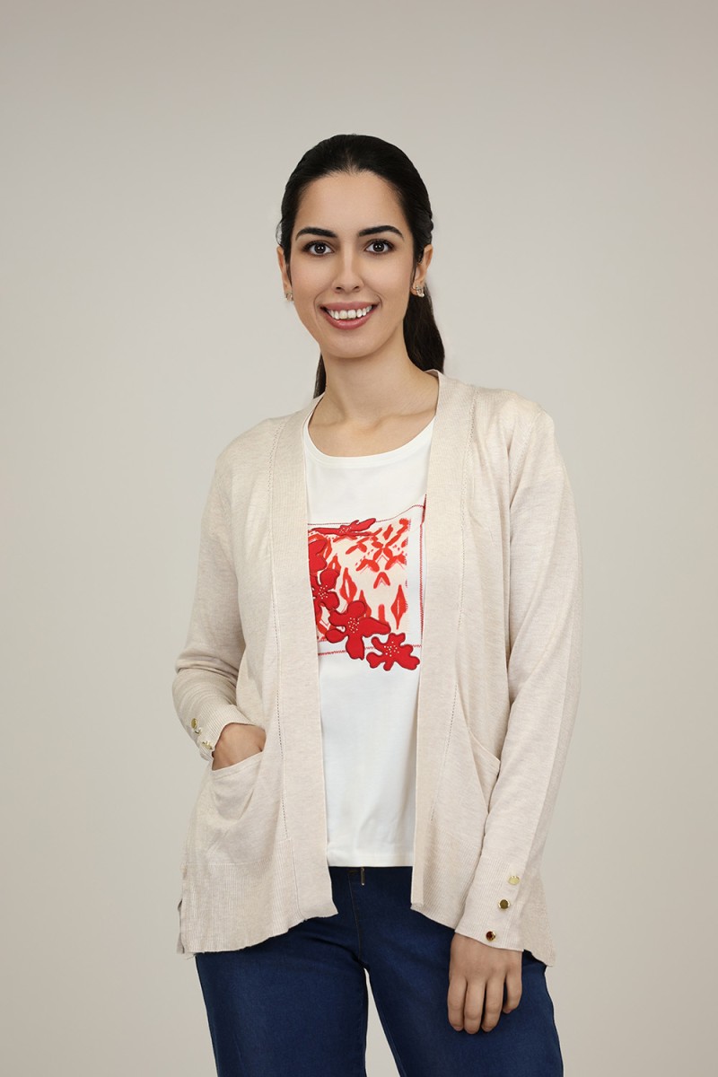 Medium Cardigan Monocolor| M47 Modas Benidorm