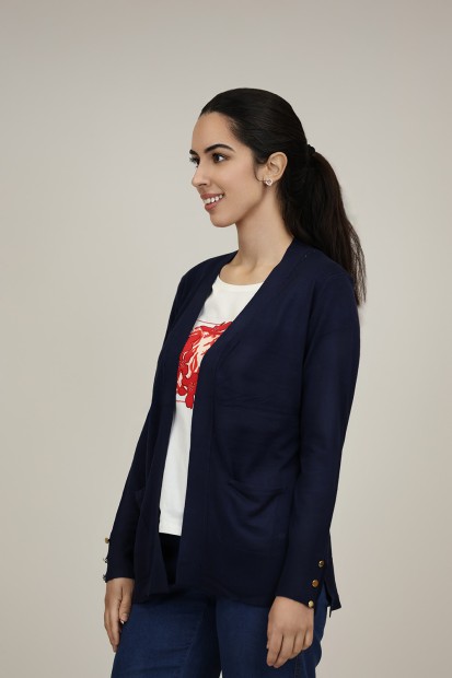 Medium Cardigan Monocolor| M47 Modas Benidorm