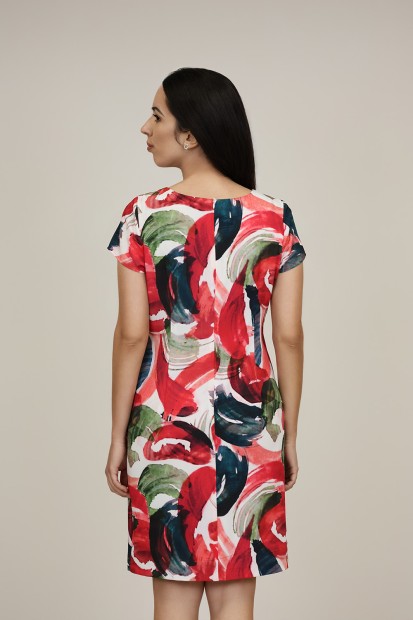 Midi Dress Flared Cut Seventies Print| M47 Modas Benidorm
