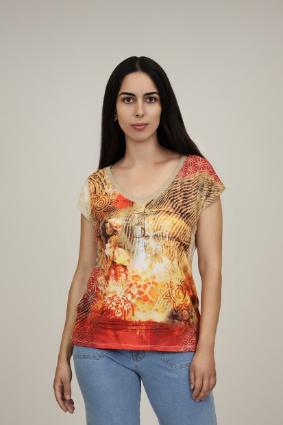 Camiseta Basica de Mujer| Camiseta Algodon Organico| M47 Modas Benidorm