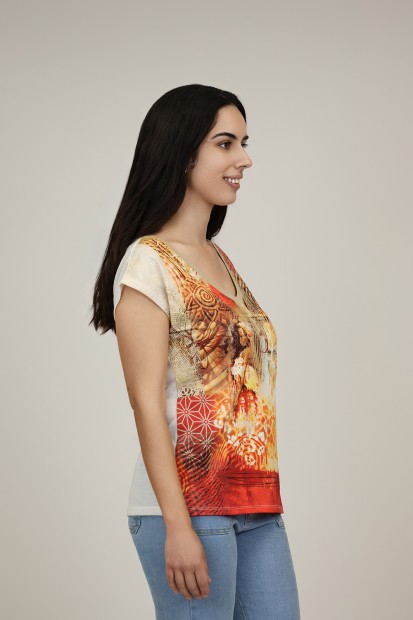 Camiseta Basica de Mujer| Camiseta Algodon Organico| M47 Modas Benidorm