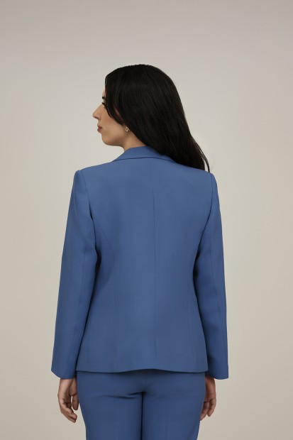 Straight-Cut Crepe Blazer| M47 Modas Benidorm