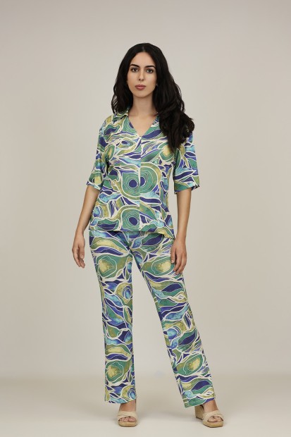 Pantalon de Punto| Pantalon Palazzo|  M47 modas Benidorm