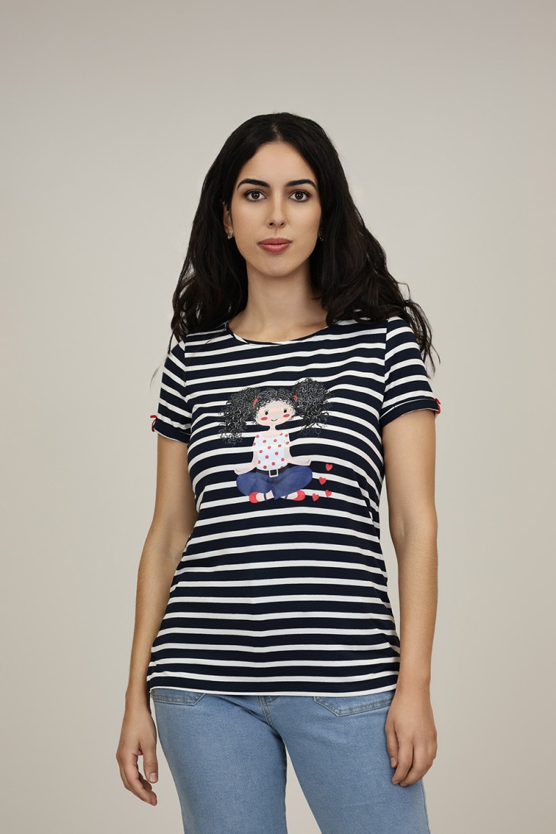 Camisetas de Mujer| Camiseta de Rayas| M47 Modas Benidorm