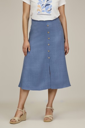 Falda Midi| Falda Estampada| M47 Modas Benidorm