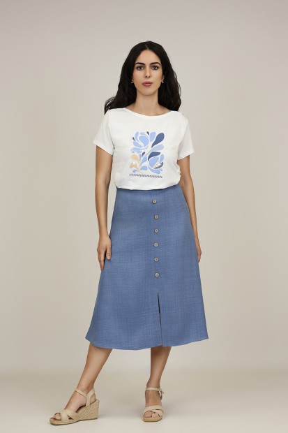 Midi Skirt Liberty Print| M47 Modas Benidorm