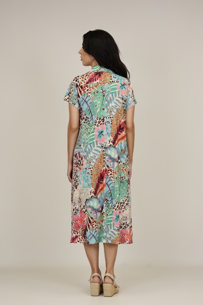 Vestido Midi Estampado| Vestido Boho|  M47 Modas Benidorm