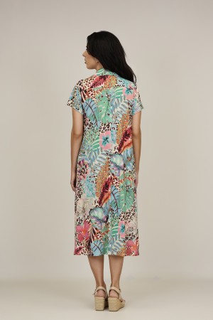 Vestido Midi Estampado| Vestido Boho|  M47 Modas Benidorm