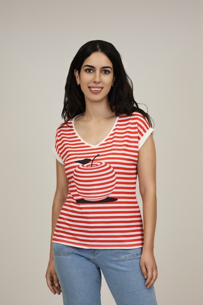 Camiseta Basica de Mujer| Camiseta Algodon Organico| M47 Modas Benidorm