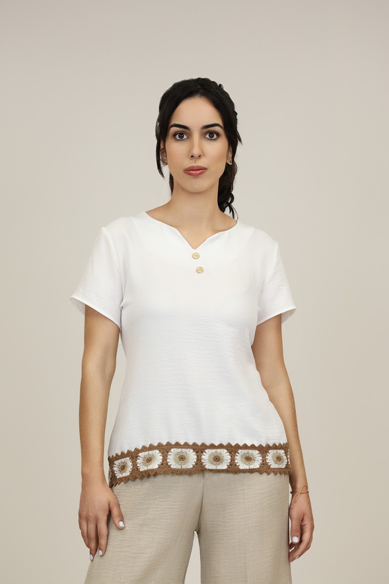 Sleevless Printed Multicolored Blouse| M47 Modas Benidorm