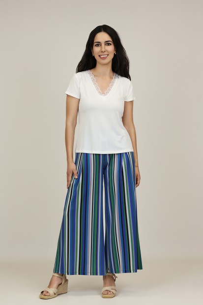 Pantalon de Punto| Pantalon Palazzo|  M47 modas Benidorm