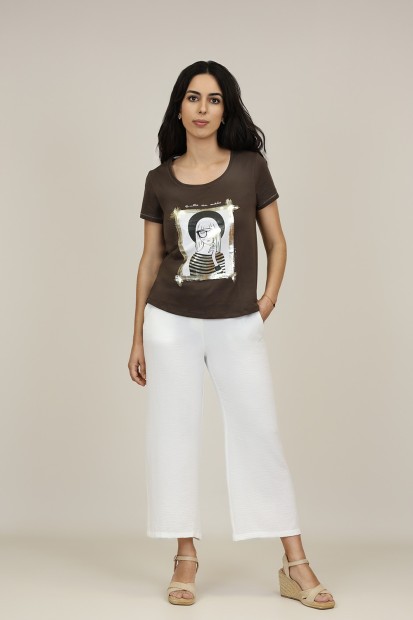Rustic jean-style culotte| M47 Modas Benidorm