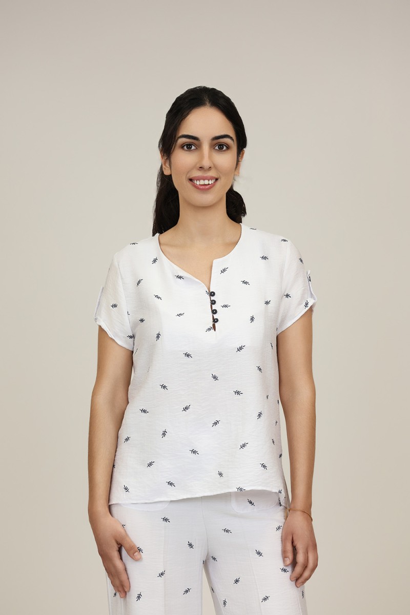 Sleevless Printed Multicolored Blouse| M47 Modas Benidorm