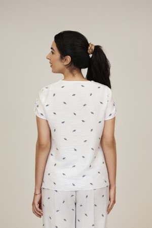 Sleevless Printed Multicolored Blouse| M47 Modas Benidorm