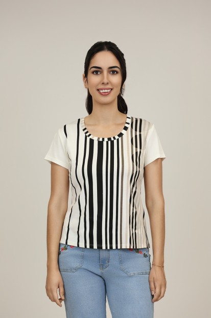 Camisetas y Tops de Mujer| Camiseta Basic| M47 Modas Benidorm