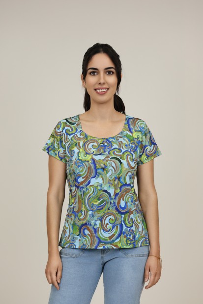 Positional Print Jeans Twinset| M47 Modas Benidorm