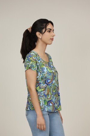 Positional Print Jeans Twinset| M47 Modas Benidorm