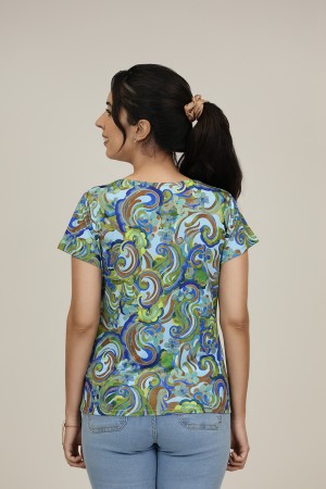 Positional Print Jeans Twinset| M47 Modas Benidorm