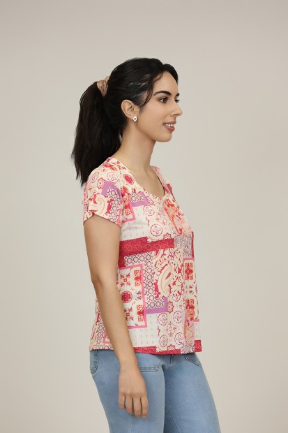 Positional Print Jeans Twinset| M47 Modas Benidorm