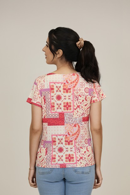 Positional Print Jeans Twinset| M47 Modas Benidorm