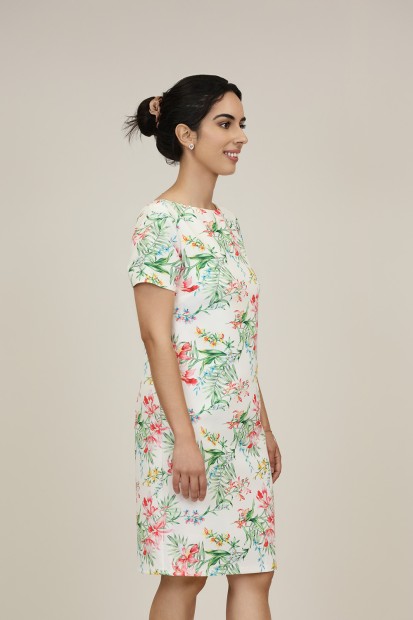 Midi Dress Flared Cut Seventies Print| M47 Modas Benidorm
