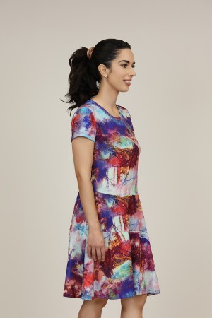 Vestido Midi Estampado | Vestido Punto| M47 Modas Benidorm