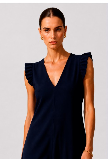 Vestido Maxi Liso | Vestido Lino | M47 Modas Benidorm