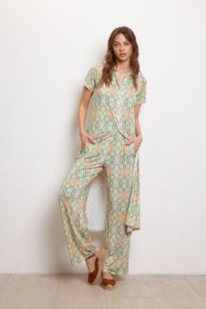 Palazzo Pants Flower Print| M47 Modas Benidorm