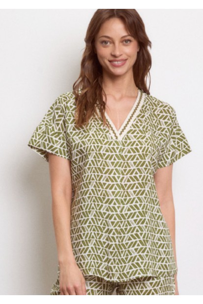 Flowing Printed Blouse| M47 Modas Benidorm