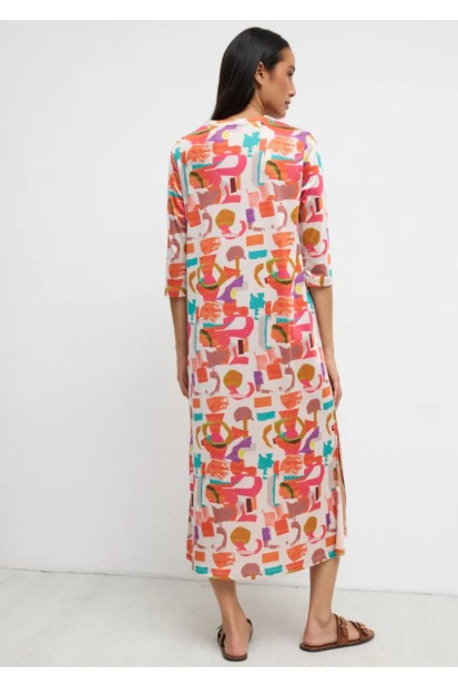 Vestido Midi Estampado| Vestido Boho|  M47 Modas Benidorm