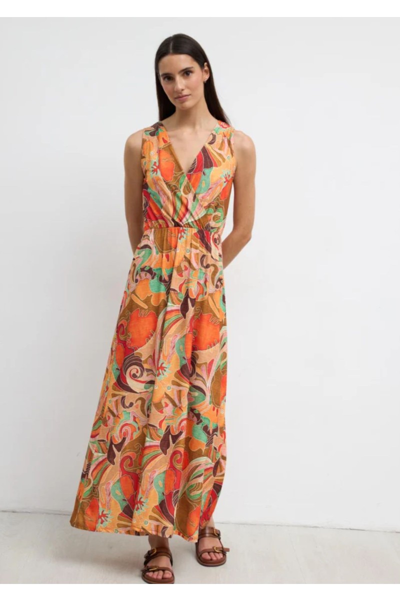 Vestido Midi Estampado| Vestido Boho|  M47 Modas Benidorm