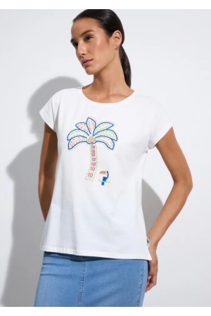 Camiseta Viscosa Eco| Camiseta Blanca| M47 Modas Benidorm