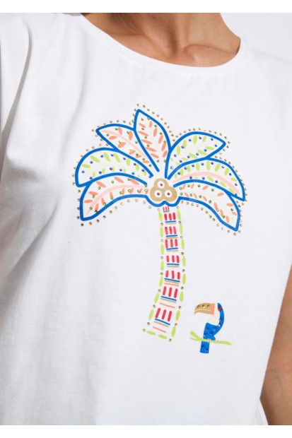 Camiseta Viscosa Eco| Camiseta Blanca| M47 Modas Benidorm