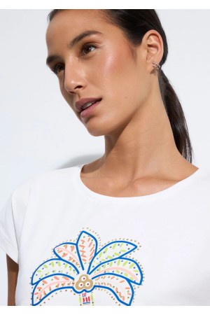 Cotton an organza T- shirt| M47 Modas Benidorm
