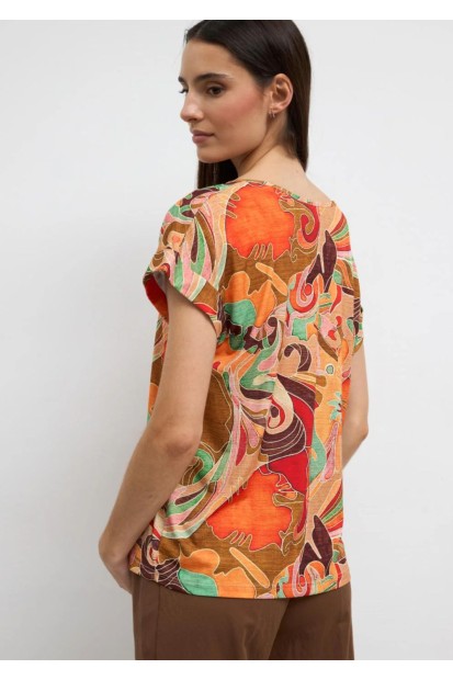 Sleevless Printed Multicolored Blouse| M47 Modas Benidorm